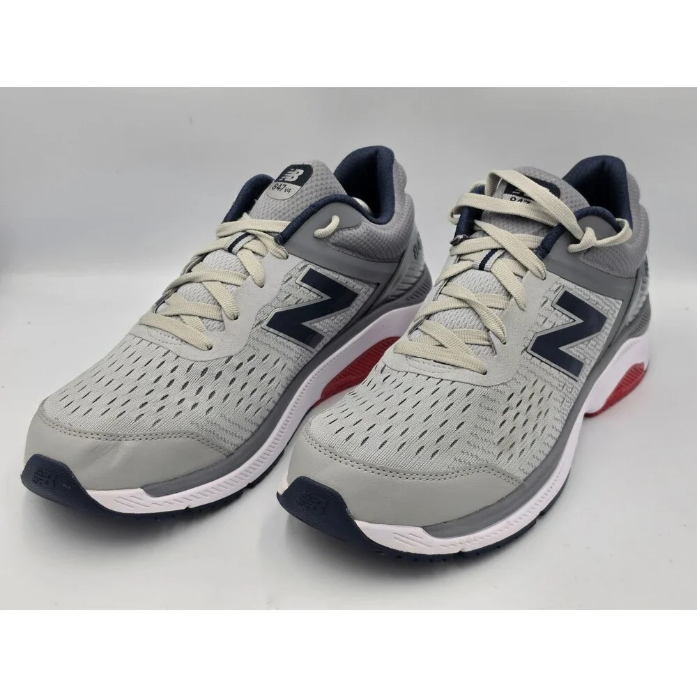 New Balance 847v4 Running Sneakers Men Size 12 D Gray Blue Mesh Comfort Shoes